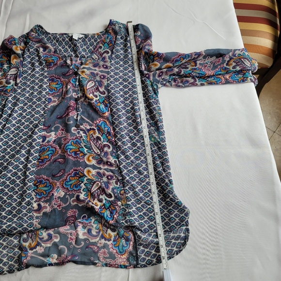 Sheer Tunic Blouse - size S - Picture 10 of 11